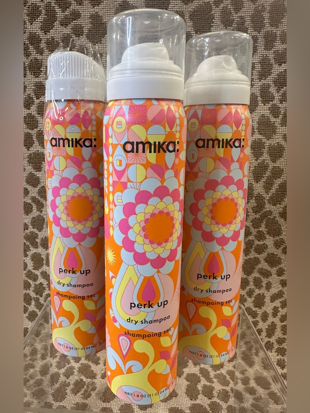 Lot of 3 Amika Perk Up Dry Shampoo~1.8.0oz/64ml Each~ New!